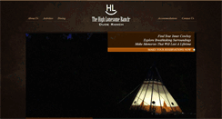 Desktop Screenshot of highlonesomeduderanch.com